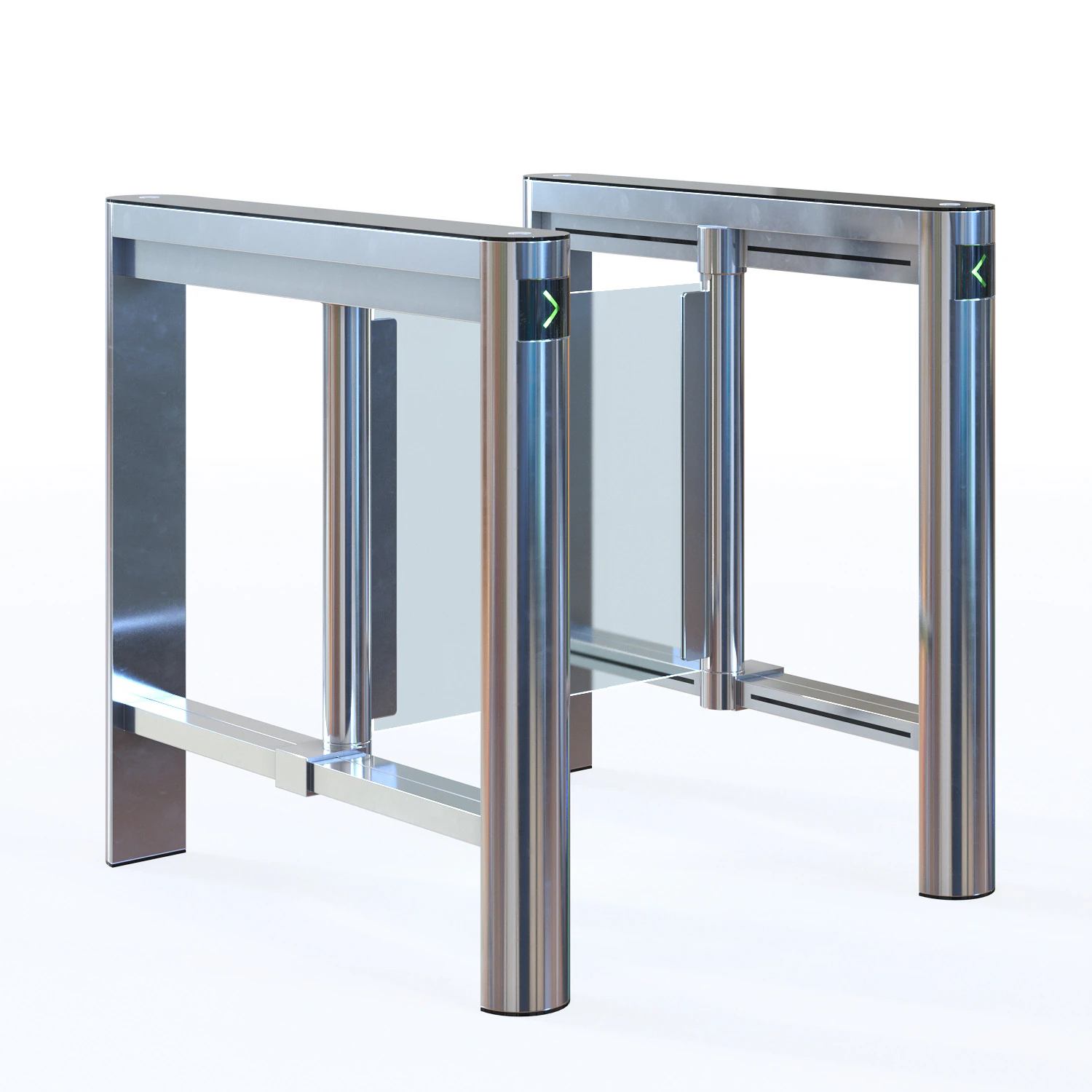 Swing Turnstile Easy Gate SG1000 3D Model .c4d .max .obj .3ds .fbx .stl .blend