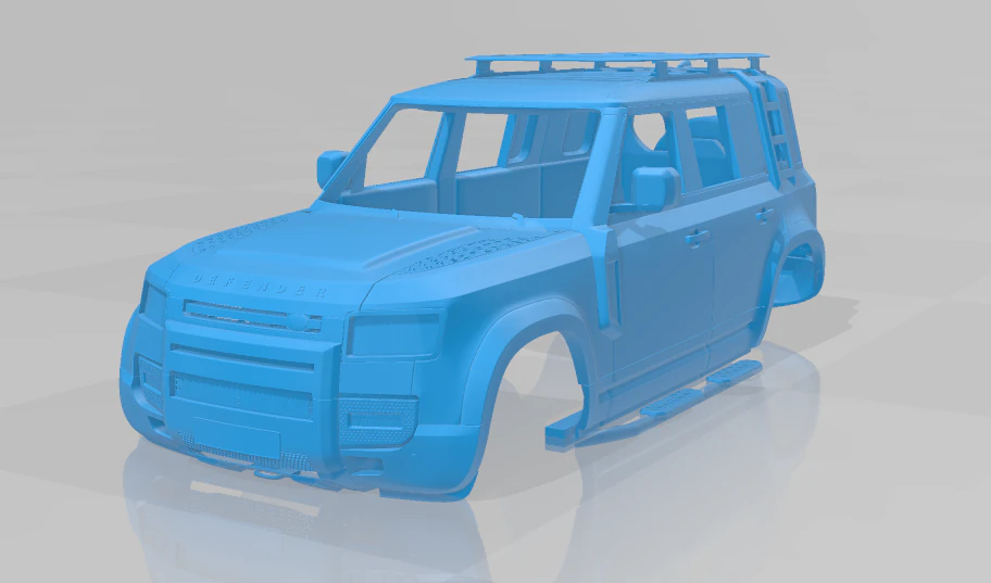 Land Rover Defender Explorer Body Car 3D Print Model .c4d .max .obj .3ds .fbx .stl .blend