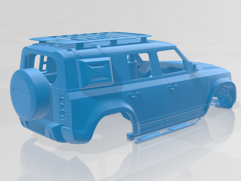 Land Rover Defender Explorer Body Car 3D Print Model