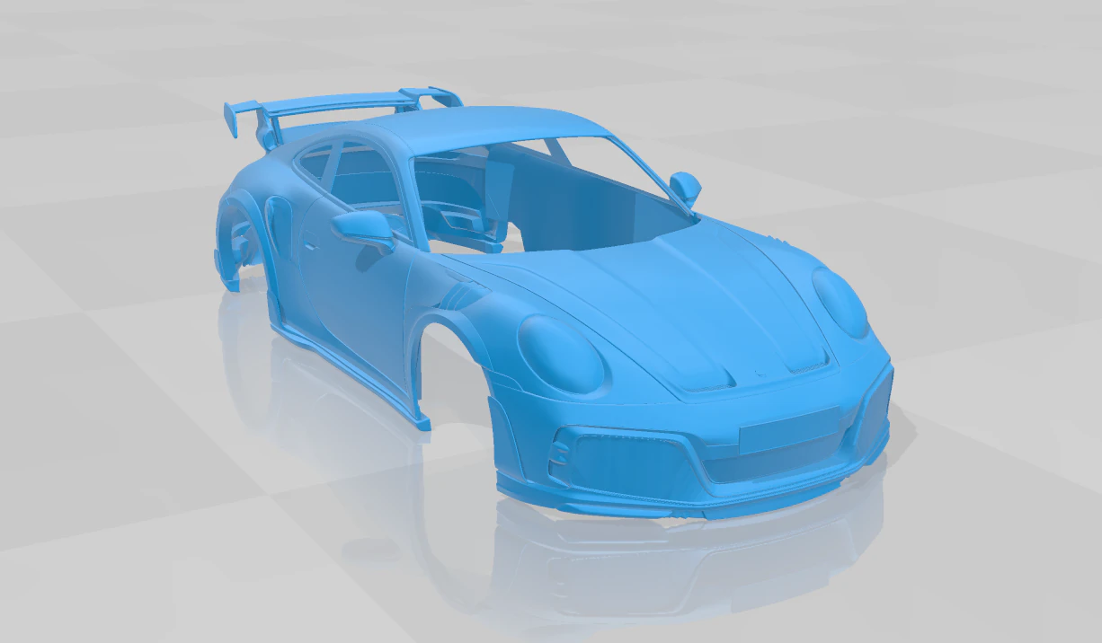Porsche 911 TECHART GTstreet R 2022 3D Printable Car Body 3D Print Model .c4d .max .obj .3ds .fbx .stl .blend 