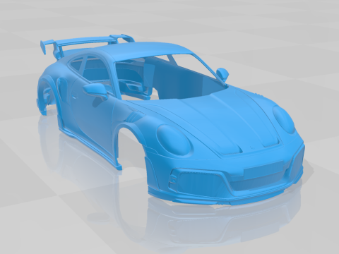Porsche 911 TECHART GTstreet R 2022 3D Printable Car Body 3D Print Model