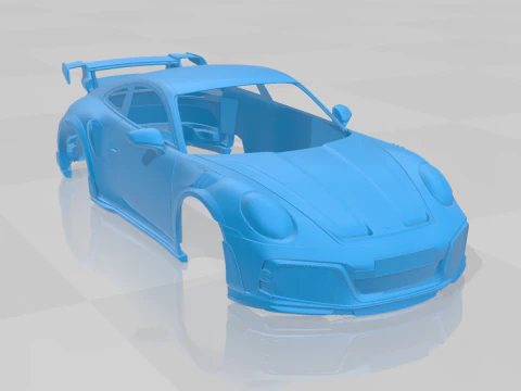 Porsche 911 TECHART GTstreet R 2022 Carroceria imprim&iacute;vel em 3D Modelo de Impressão 3D