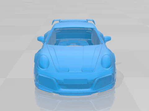 Porsche 911 TECHART GTstreet R 2022 3D Printable Car Body 3D Print Model