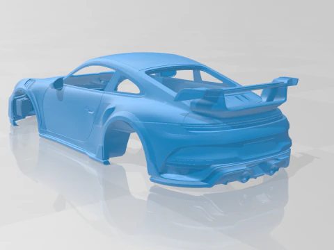 Porsche 911 TECHART GTstreet R 2022 3D Printable Car Body 3D Print Model
