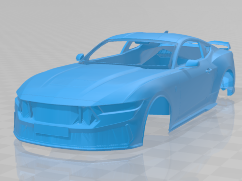 Mustang Dark Horse 2024 - Body Car for 3D Printing 3D Print Model