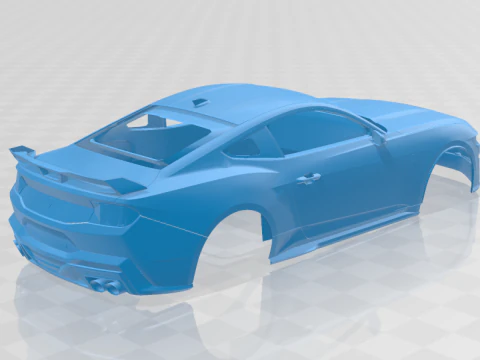 Mustang Dark Horse 2024 - Body Car for 3D Printing 3D Print Model
