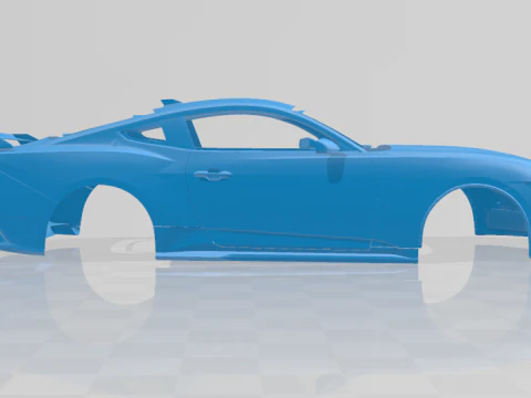 Mustang Dark Horse 2024 - Body Car for 3D Printing 3D Print Model
