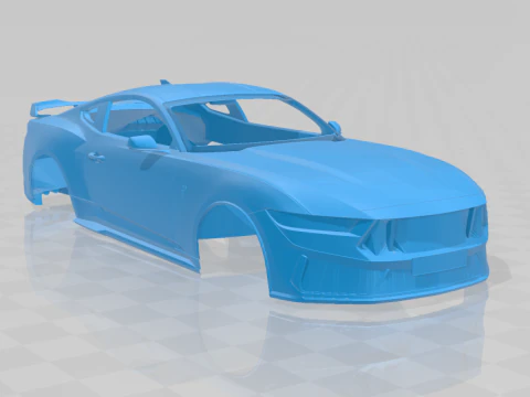 Mustang Dark Horse 2024 - Body Car for 3D Printing 3D Print Model
