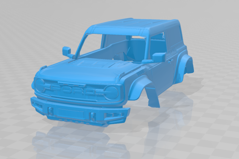 Bronco Raptor Two-Door 2022 - Full Body Car Model for 3D Printing 3D प्रिंट मॉडल .c4d .max .obj .3ds .fbx .stl .blend