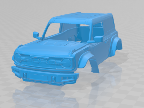 Bronco Raptor Two-Door 2022 - Full Body Car Model for 3D Printing 3Dプリントモデル