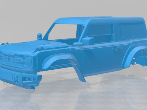 Bronco Raptor Two-Door 2022 - Full Body Car Model for 3D Printing 3D प्रिंट मॉडल