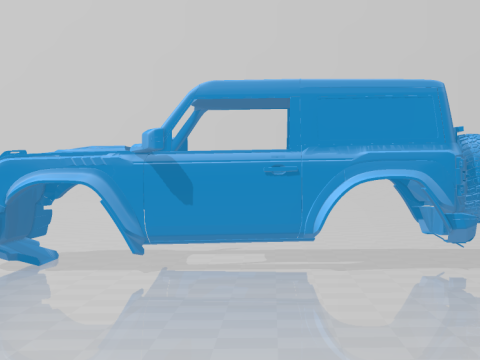 Bronco Raptor Two-Door 2022 - Full Body Car Model for 3D Printing 3D प्रिंट मॉडल