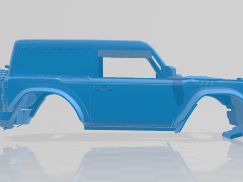 Bronco Raptor Two-Door 2022 - Full Body Car Model for 3D Printing 3D प्रिंट मॉडल