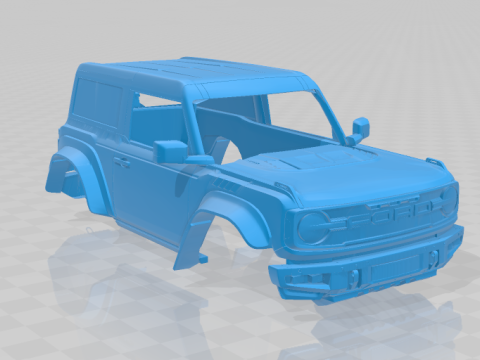 Bronco Raptor Two-Door 2022 - Full Body Car Model for 3D Printing 3D प्रिंट मॉडल