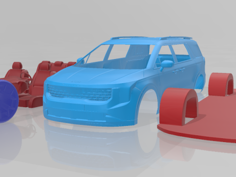 Kia Carnival 2025 - 3D Printable Model in Separate Parts 3D 프린트 모델