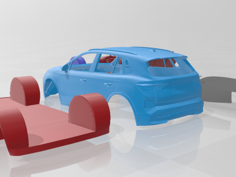 Skoda Elroq 2025 - Printable Car in Separate Parts 3Dプリントモデル