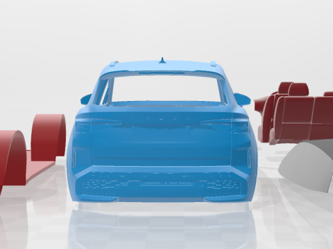 Skoda Elroq 2025 - Printable Car in Separate Parts 3Dプリントモデル