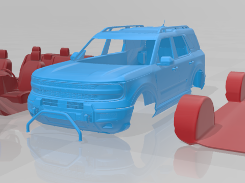 Bronco Sport 2025 - Separate Parts for 3D Printing 3Dプリントモデル