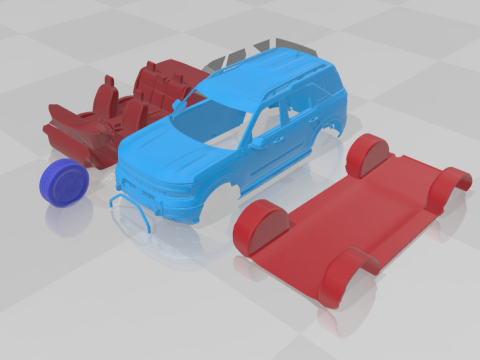 Bronco Sport 2025 - Separate Parts for 3D Printing 3D Baskı Modeli