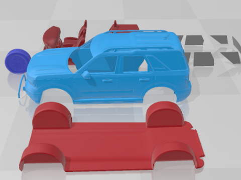 Bronco Sport 2025 - Separate Parts for 3D Printing 3D Baskı Modeli