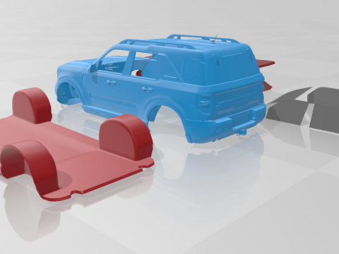 Bronco Sport 2025 - Separate Parts for 3D Printing 3D Baskı Modeli