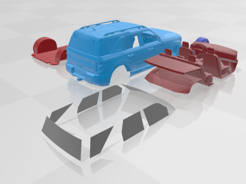 Bronco Sport 2025 - Separate Parts for 3D Printing 3D Baskı Modeli