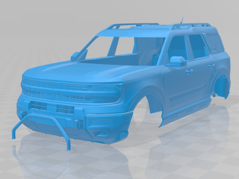 Bronco Sport 2025 - Body Car for 3D Printing 3Dプリントモデル