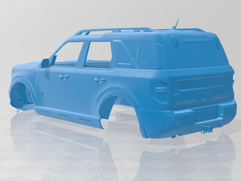 Bronco Sport 2025 - Body Car for 3D Printing 3Dプリントモデル