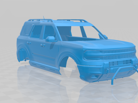 Bronco Sport 2025 - Body Car for 3D Printing 3Dプリントモデル