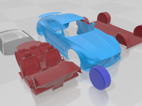 Mercedes Benz AMG GT63 PRO 2025 - 3D Printable Model Separate Parts 3Dプリントモデル