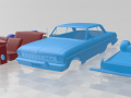 1964 Chevrolet Chevy II Nova separate parts 3Dプリントモデル