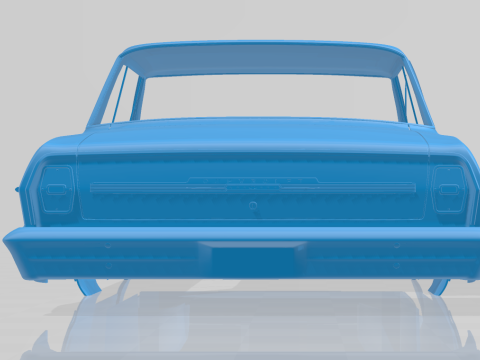 1964 Chevrolet Chevy II Nova - 3D Printable Model Full Body 3Dプリントモデル