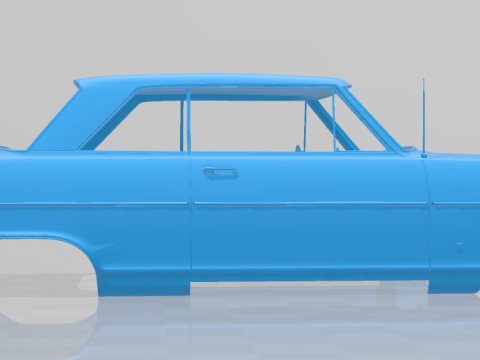 1964 Chevrolet Chevy II Nova - 3D Printable Model Full Body 3Dプリントモデル