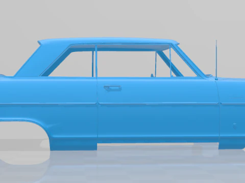 1964 Chevrolet Chevy II Nova - 3D Printable Model Full Body 3D Print Model