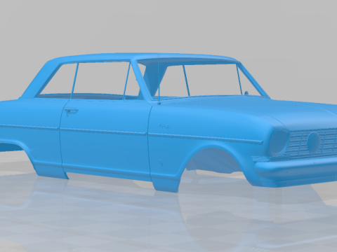 1964 Chevrolet Chevy II Nova - 3D Printable Model Full Body 3Dプリントモデル
