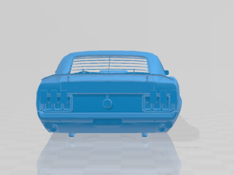 1970 Mustang Boss 302 - Body Car Model do druku 3D