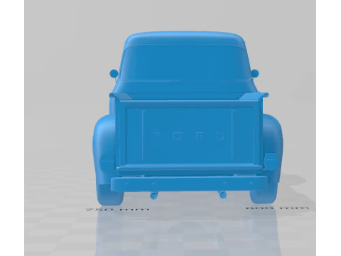 1956 F100 Pickup Truck - Solid Body 3D Print Model