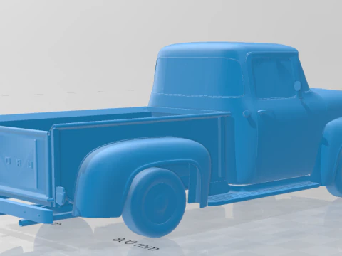 1956 F100 Pickup Truck - Solid Body 3D Print Model