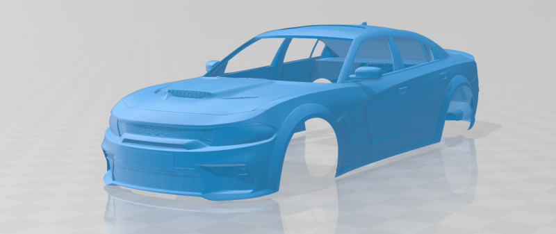 Dodge Charger SRT Hellcat Widebody 2020 - Body Car STL 3D 프린트 모델 .c4d .max .obj .3ds .fbx .stl .blend