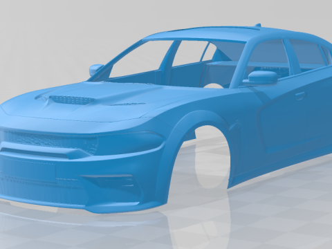 Dodge Charger SRT Hellcat Widebody 2020 - Body Car STL 3D 打印模型
