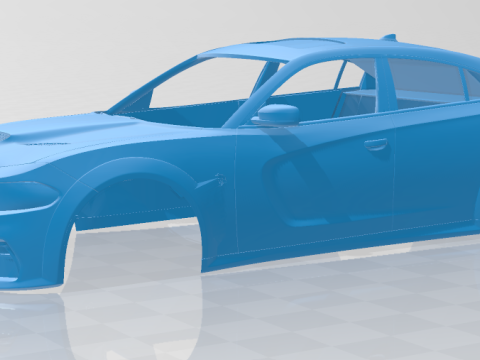 Dodge Charger SRT Hellcat Widebody 2020 - Body Car STL 3D 프린트 모델