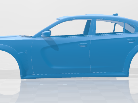 Dodge Charger SRT Hellcat Widebody 2020 - Body Car STL 3D 프린트 모델
