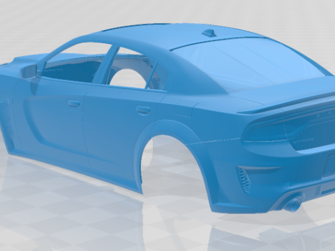 Dodge Charger SRT Hellcat Widebody 2020 - Body Car STL 3D 프린트 모델