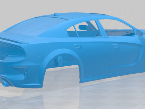 Dodge Charger SRT Hellcat Widebody 2020 - Body Car STL 3D 프린트 모델