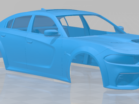 Dodge Charger SRT Hellcat Widebody 2020 - Body Car STL 3D 프린트 모델