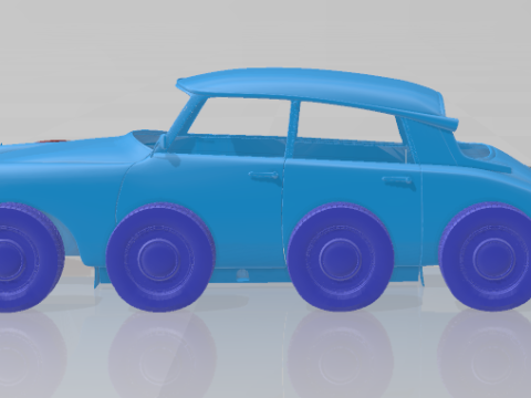1955 Citroen DS 19 Vintage Elegance - Separate Parts Model 3Dプリントモデル