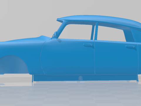 1955 Citroen DS 19 Vintage Elegance - Full Body Model 3Dプリントモデル