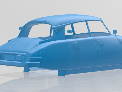 1955 Citroen DS 19 Vintage Elegance - Full Body Model 3Dプリントモデル