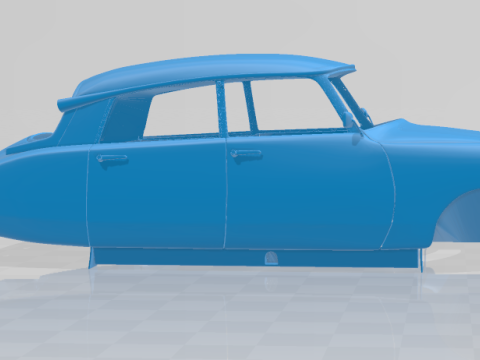 1955 Citroen DS 19 Vintage Elegance - Full Body Model 3Dプリントモデル