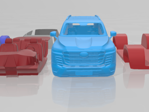 Toyota Land Cruiser 300 2022 - Separate Parts Model 3D प्रिंट मॉडल